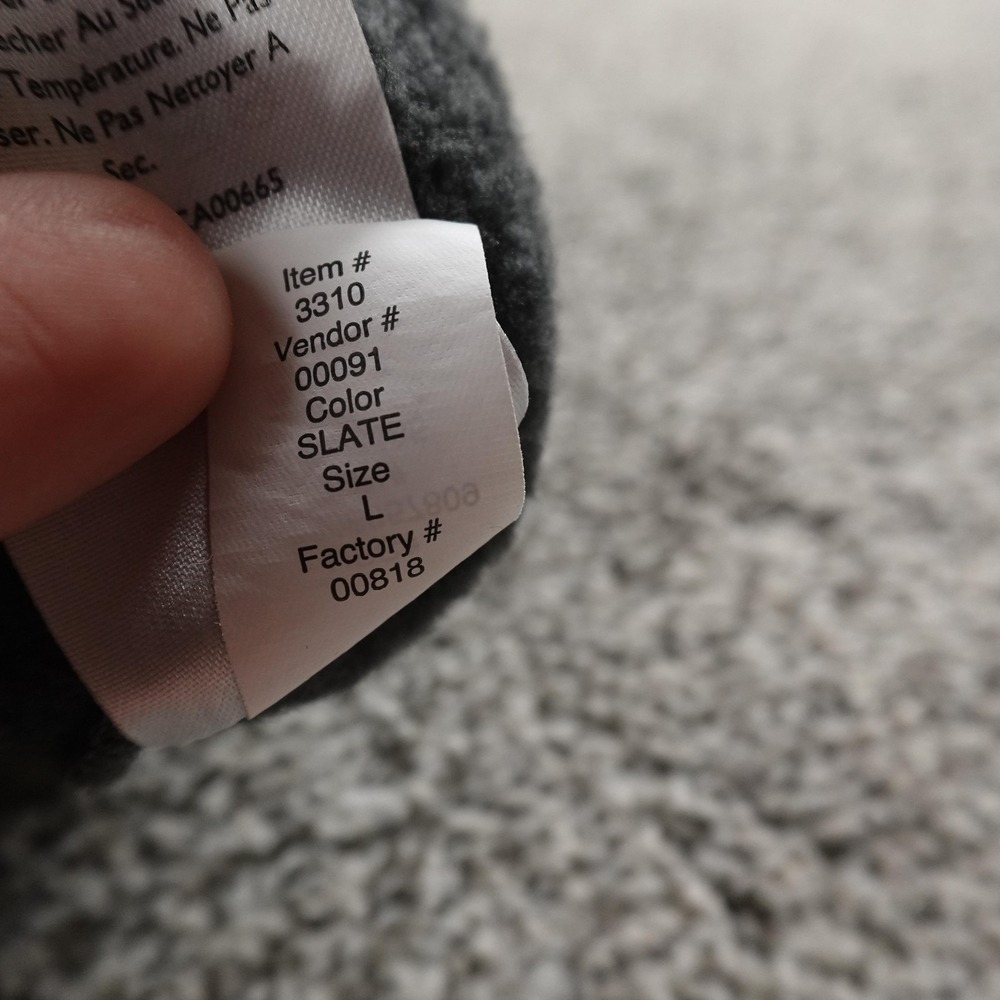 Eddie Bauer Vest Mens L Gray Fleece Full Zip Outdoor Hiking Casual Warm Trail - Picture 12 of 13
